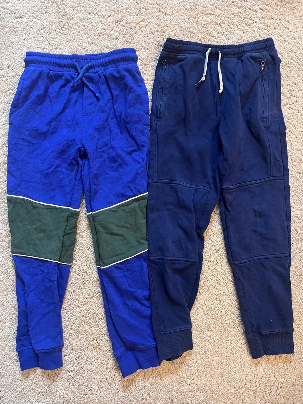 Set of Mini Boden and Hanna Andersson double knee joggers size 8